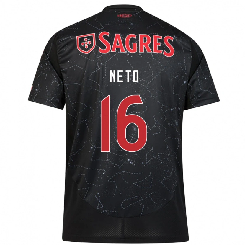 Danxen Kid Martim Neto #16 Black Red Away Jersey 2024/25 T-Shirt