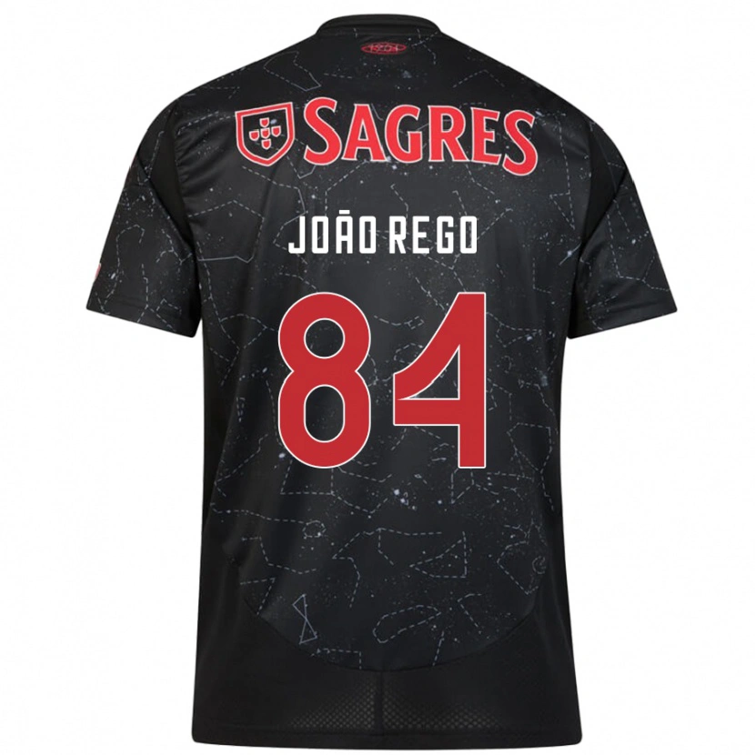 Danxen Kid João Rêgo #84 Black Red Away Jersey 2024/25 T-Shirt