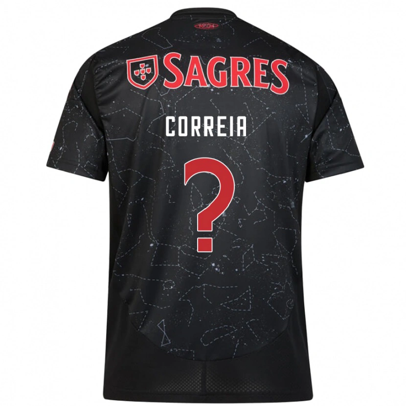 Danxen Kid Juvenal Correia #0 Black Red Away Jersey 2024/25 T-Shirt