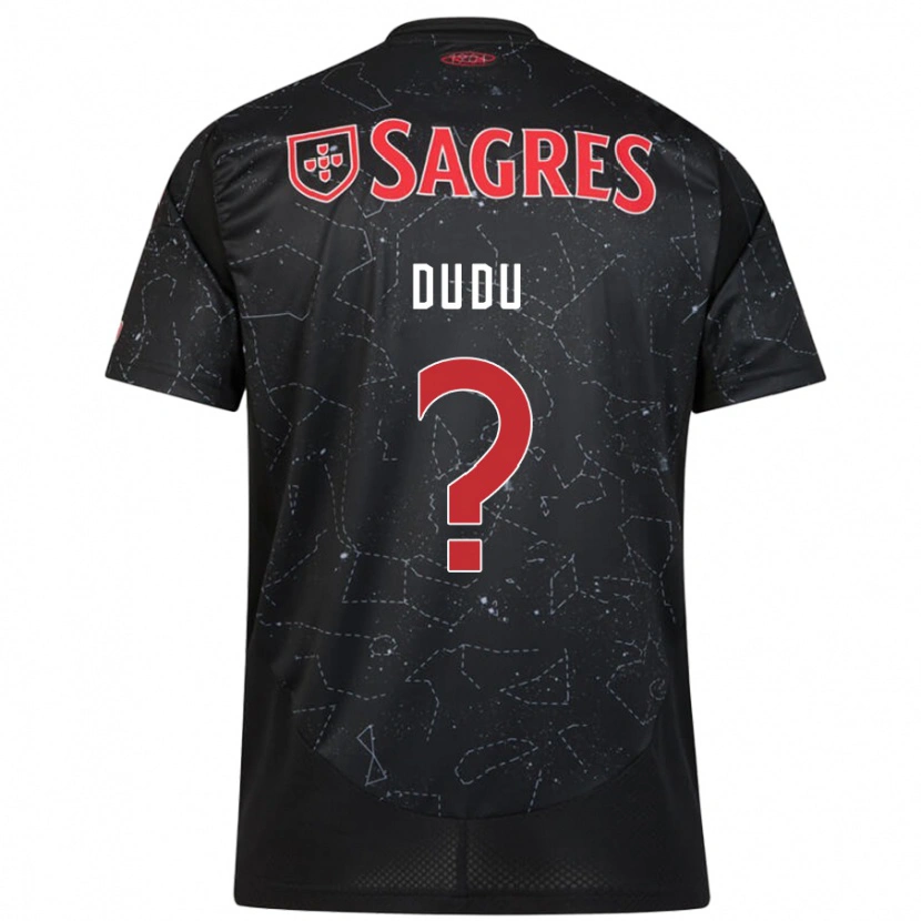 Danxen Kid Dudu #0 Black Red Away Jersey 2024/25 T-Shirt