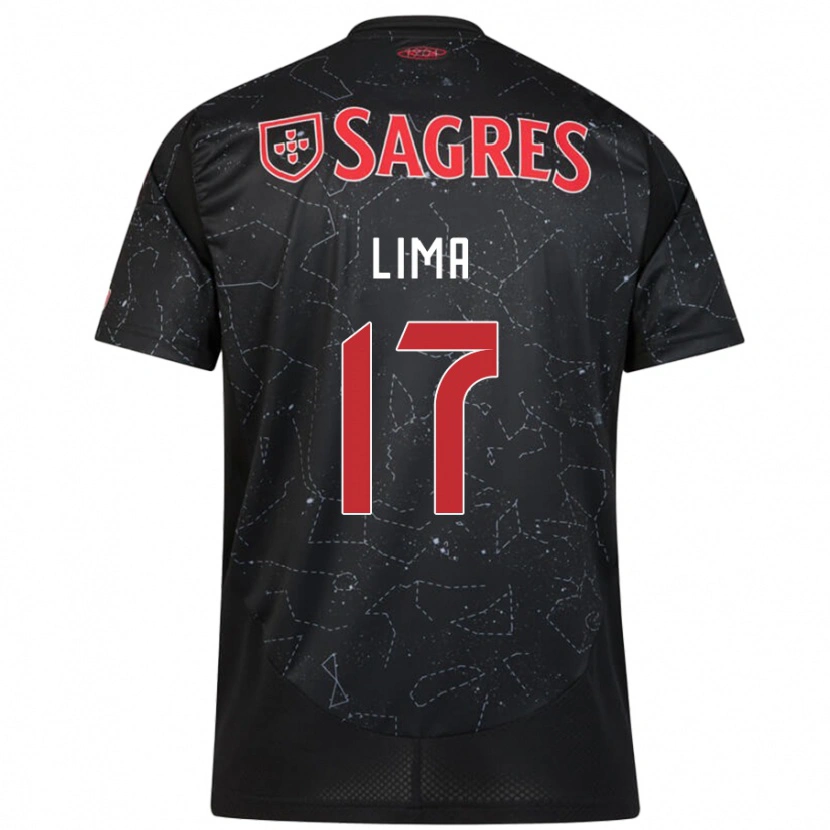 Danxen Kid Ivan Lima #17 Black Red Away Jersey 2024/25 T-Shirt