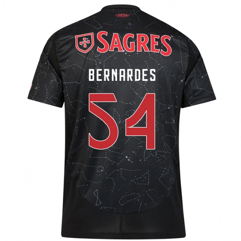 Danxen Kid Bernardes #54 Black Red Away Jersey 2024/25 T-Shirt