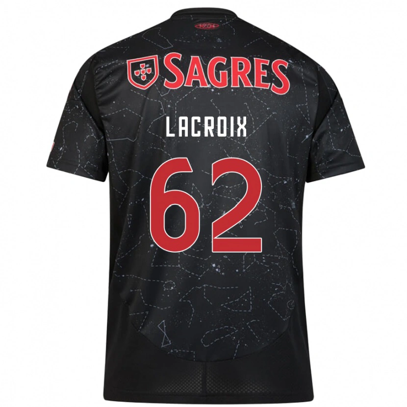 Danxen Kid Lenny Lacroix #62 Black Red Away Jersey 2024/25 T-Shirt