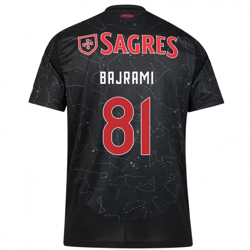 Danxen Kid Adrian Bajrami #81 Black Red Away Jersey 2024/25 T-Shirt