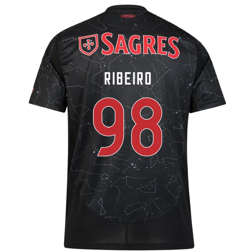 Danxen Kid Ricardo Ribeiro #98 Black Red Away Jersey 2024/25 T-Shirt