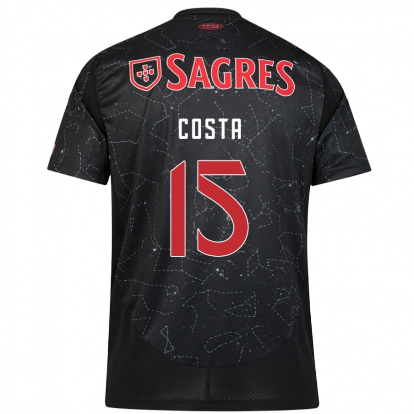 Danxen Kid Carole Costa #15 Black Red Away Jersey 2024/25 T-Shirt