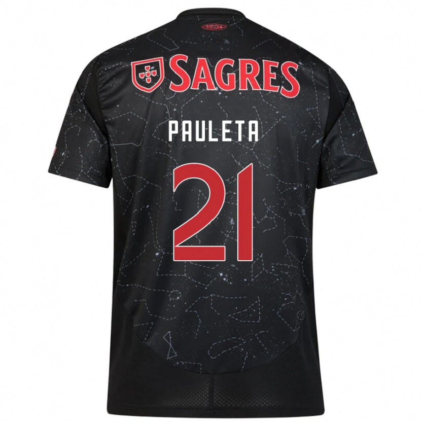 Danxen Kid Pauleta #21 Black Red Away Jersey 2024/25 T-Shirt