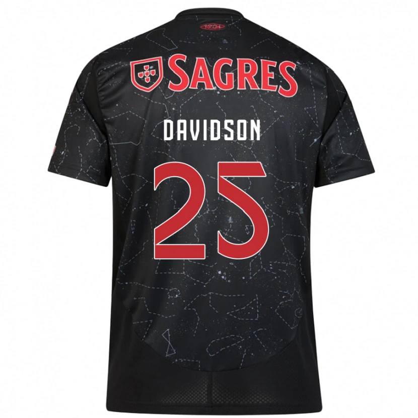 Danxen Kid Chandra Davidson #25 Black Red Away Jersey 2024/25 T-Shirt