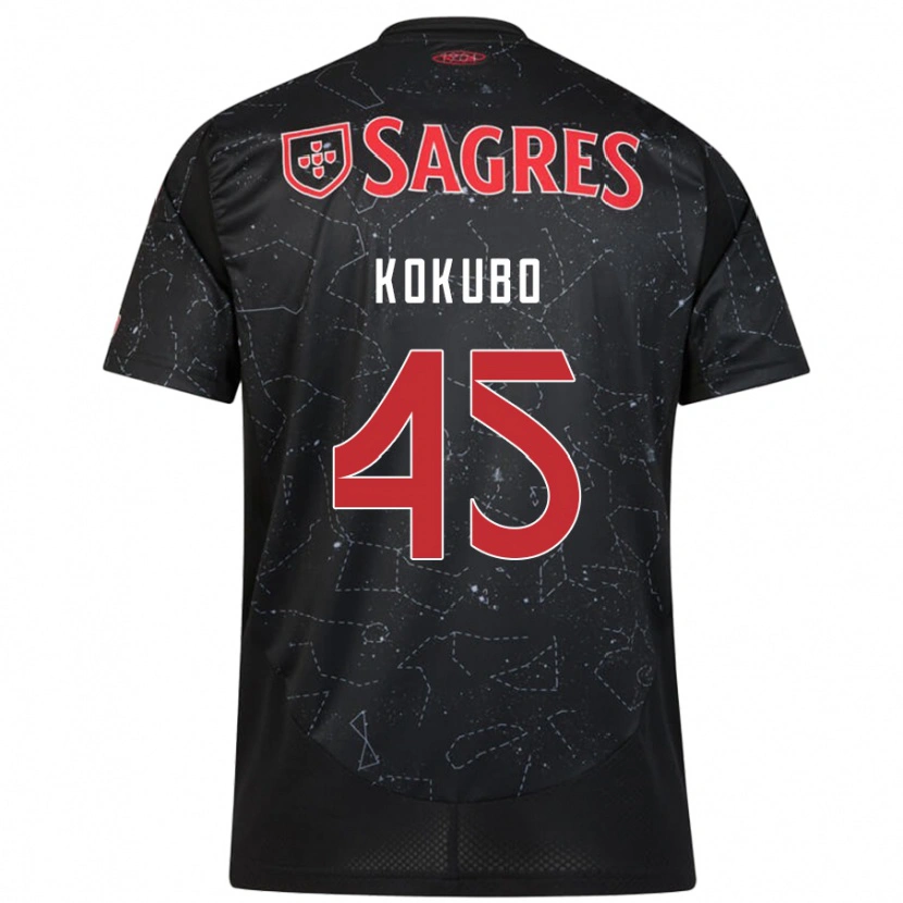 Danxen Kid Leo Kokubo #45 Black Red Away Jersey 2024/25 T-Shirt