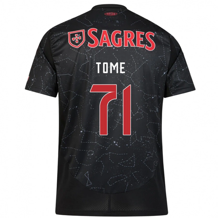 Danxen Kid João Tomé #71 Black Red Away Jersey 2024/25 T-Shirt