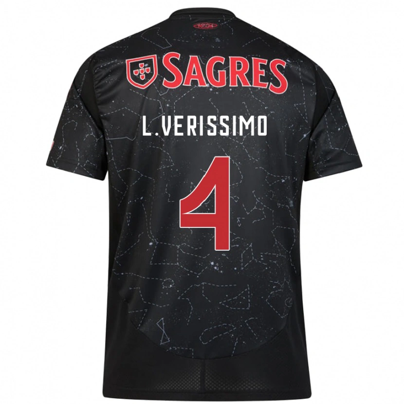 Danxen Kid Lucas Verissimo #4 Black Red Away Jersey 2024/25 T-Shirt