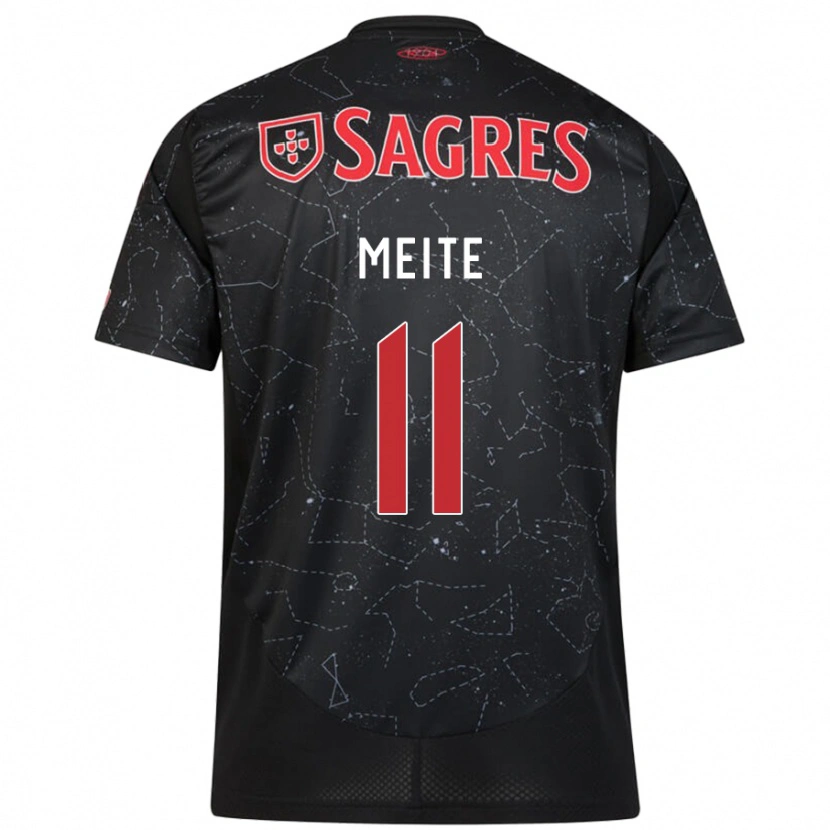 Danxen Kid Soualiho Meite #11 Black Red Away Jersey 2024/25 T-Shirt