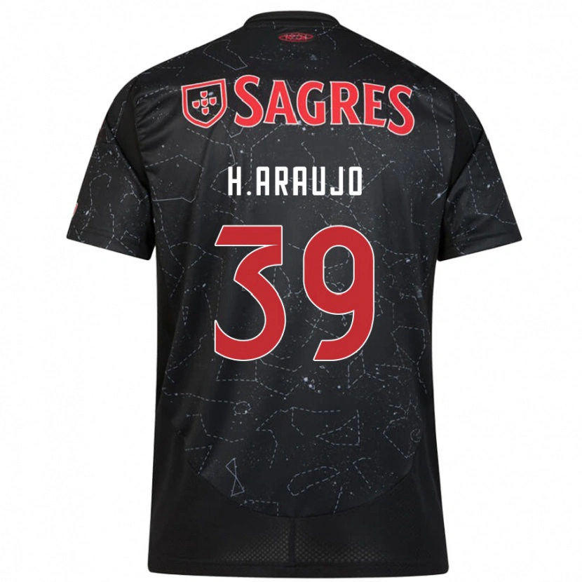 Danxen Kid Henrique Araujo #39 Black Red Away Jersey 2024/25 T-Shirt