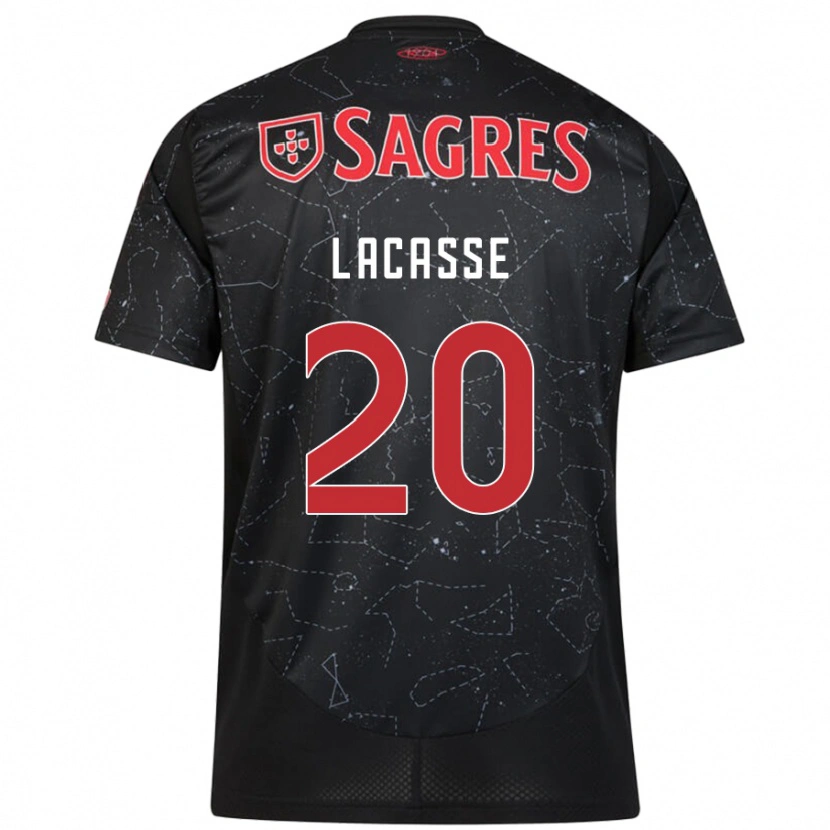 Danxen Kid Cloe Lacasse #20 Black Red Away Jersey 2024/25 T-Shirt