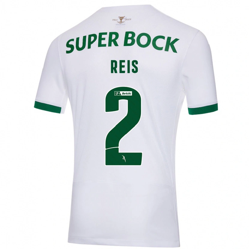 Danxen Kid Matheus Reis #2 White Green Away Jersey 2024/25 T-Shirt