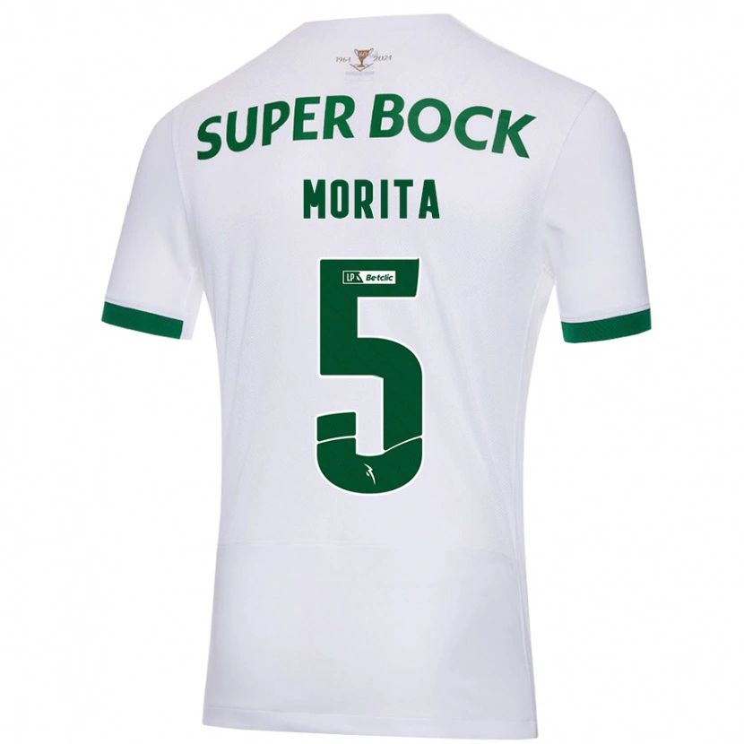 Danxen Kid Hidemasa Morita #5 White Green Away Jersey 2024/25 T-Shirt