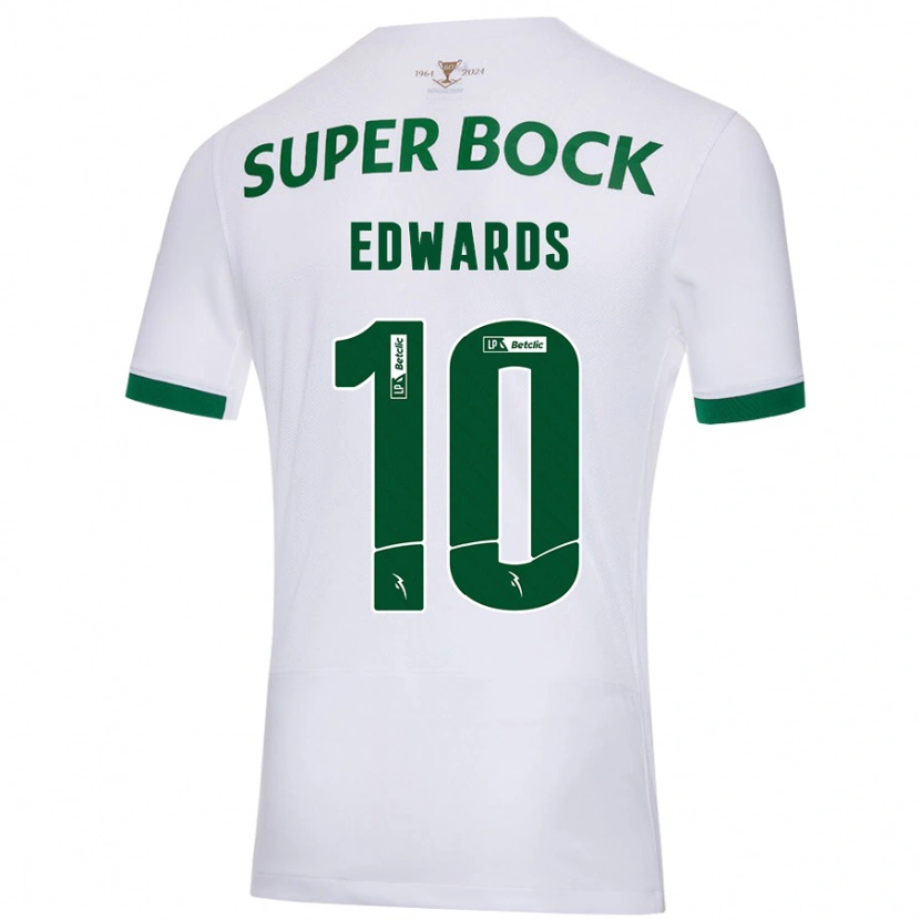 Danxen Kid Marcus Edwards #10 White Green Away Jersey 2024/25 T-Shirt