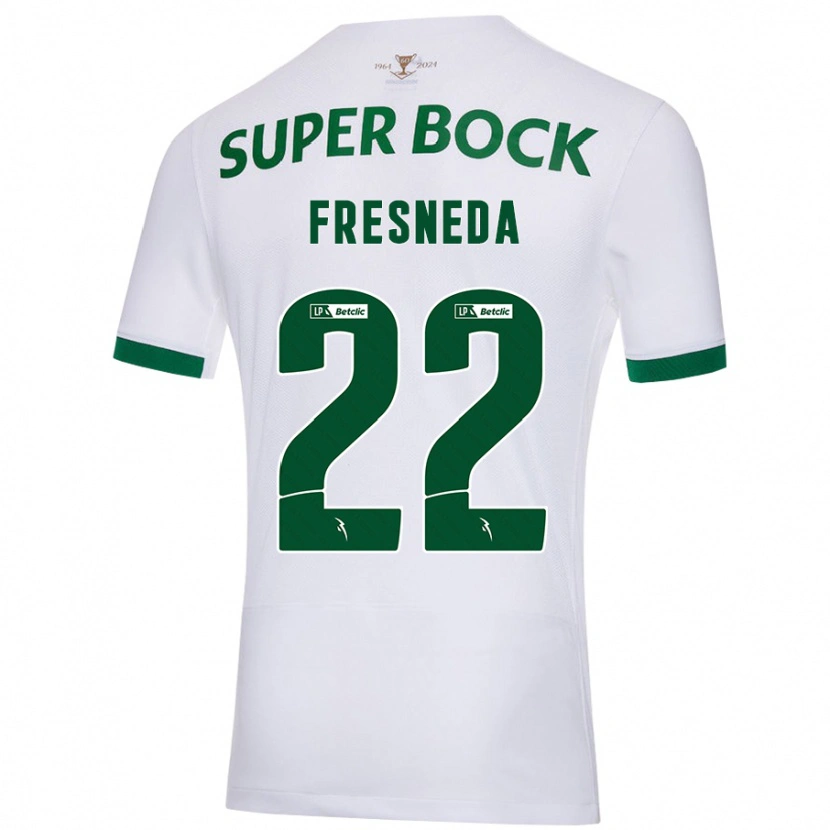 Danxen Kid Iván Fresneda #22 White Green Away Jersey 2024/25 T-Shirt