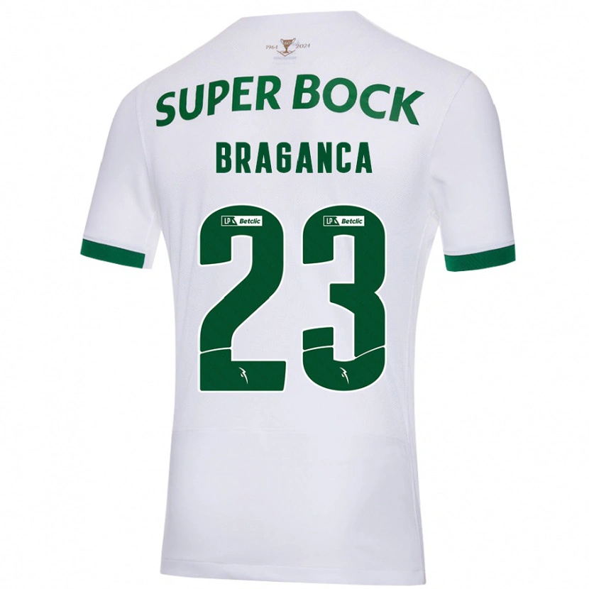 Danxen Kid Daniel Bragança #23 White Green Away Jersey 2024/25 T-Shirt