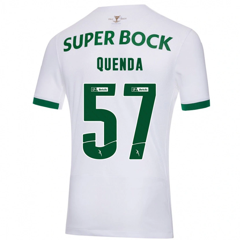 Danxen Kid Geovany Quenda #57 White Green Away Jersey 2024/25 T-Shirt