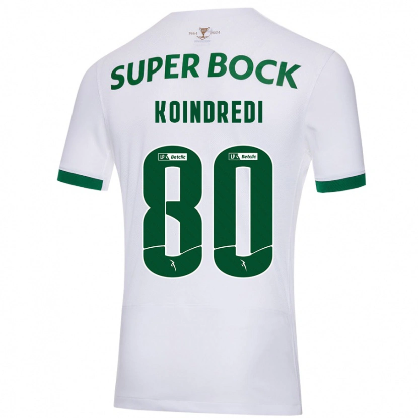 Danxen Kid Koba Koindredi #80 White Green Away Jersey 2024/25 T-Shirt