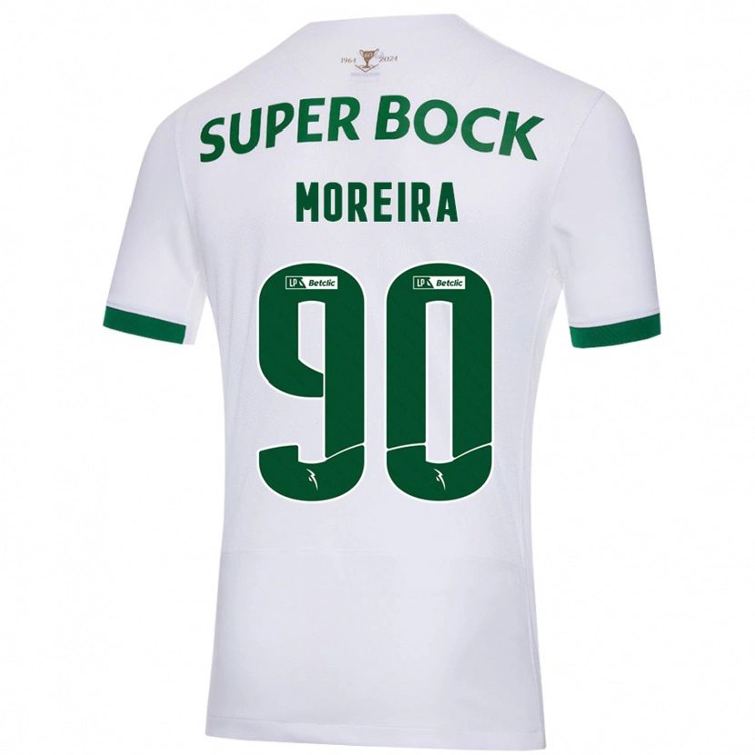 Danxen Kid Afonso Moreira #90 White Green Away Jersey 2024/25 T-Shirt