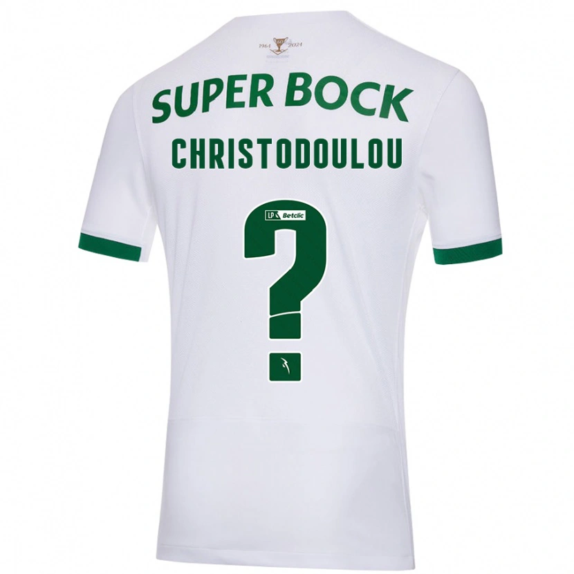 Danxen Kid Argyris Christodoulou #0 White Green Away Jersey 2024/25 T-Shirt