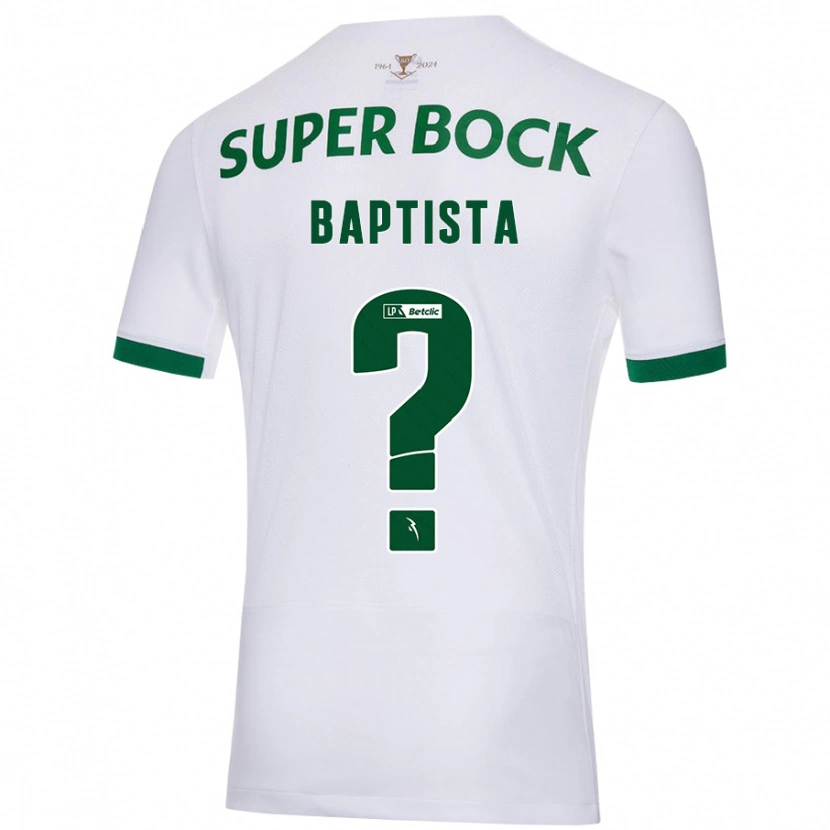 Danxen Kid Brandão Baptista #0 White Green Away Jersey 2024/25 T-Shirt