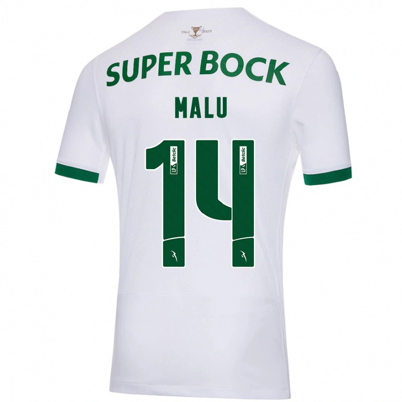 Danxen Kid Malam Malu #14 White Green Away Jersey 2024/25 T-Shirt