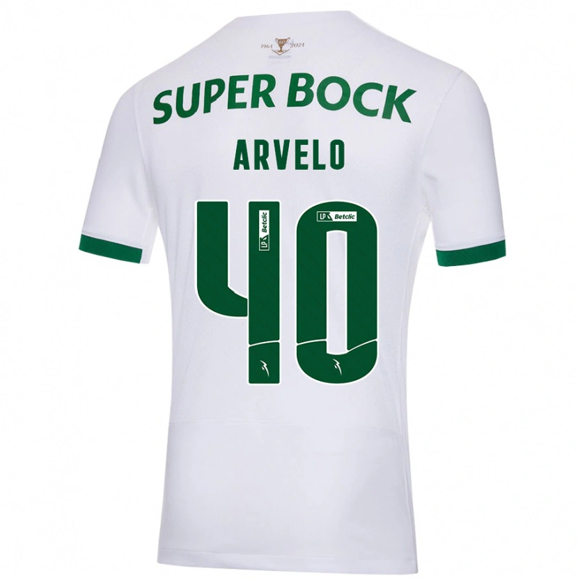 Danxen Kid Adam Arvelo #40 White Green Away Jersey 2024/25 T-Shirt