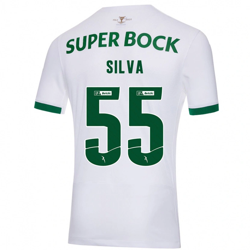 Danxen Kid José Silva #55 White Green Away Jersey 2024/25 T-Shirt