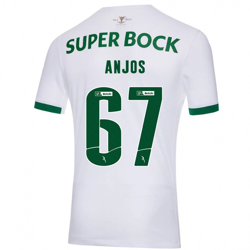 Danxen Kid Lucas Anjos #67 White Green Away Jersey 2024/25 T-Shirt