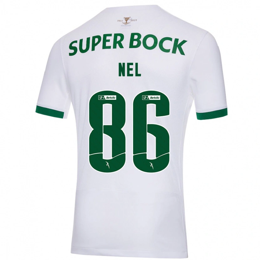 Danxen Kid Rafael Nel #86 White Green Away Jersey 2024/25 T-Shirt