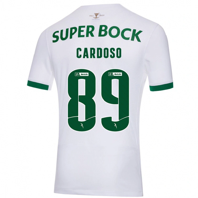 Danxen Kid Nilton Cardoso #89 White Green Away Jersey 2024/25 T-Shirt