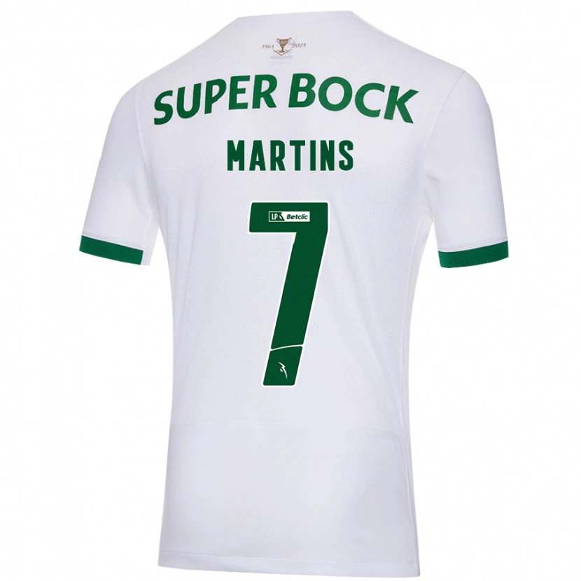 Danxen Kid Joana Martins #7 White Green Away Jersey 2024/25 T-Shirt