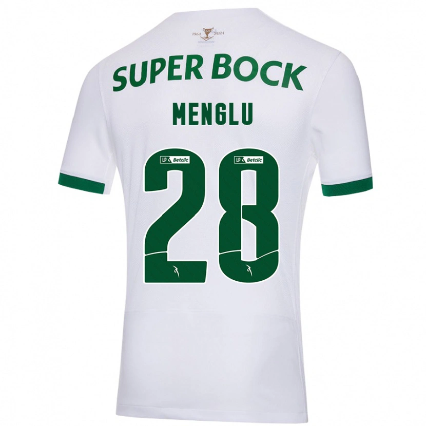 Danxen Kid Shen Menglu #28 White Green Away Jersey 2024/25 T-Shirt