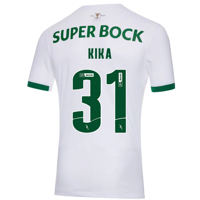 Danxen Kid Kika #31 White Green Away Jersey 2024/25 T-Shirt