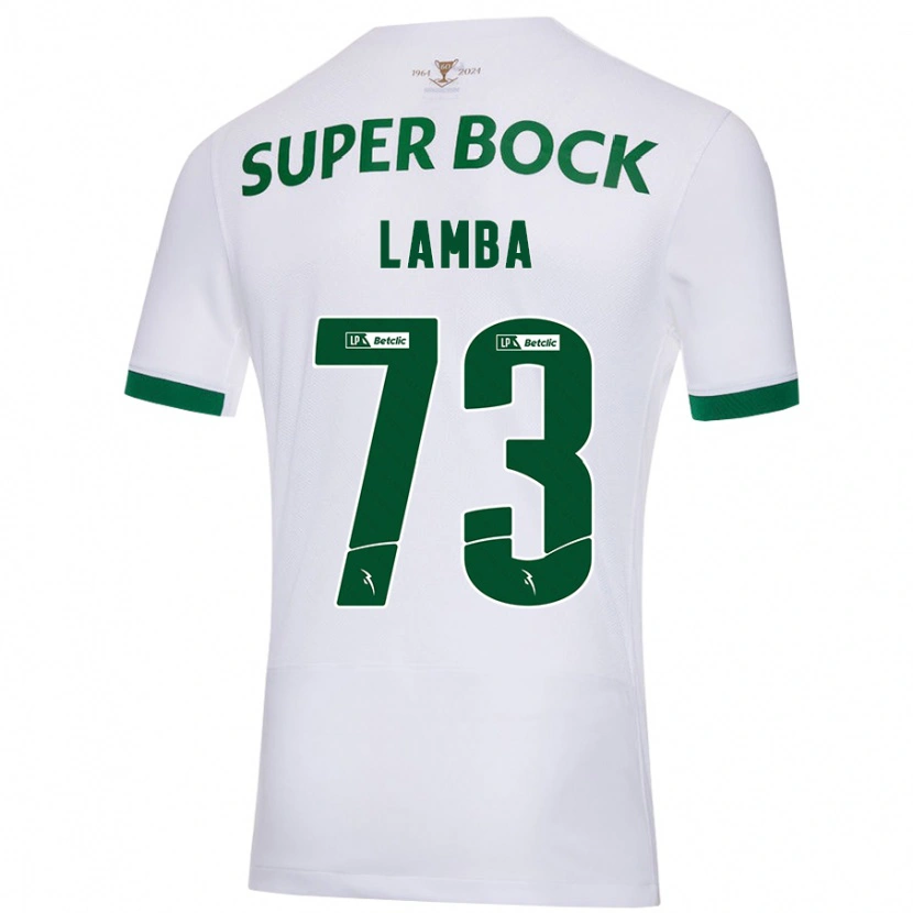 Danxen Kid Chico Lamba #73 White Green Away Jersey 2024/25 T-Shirt