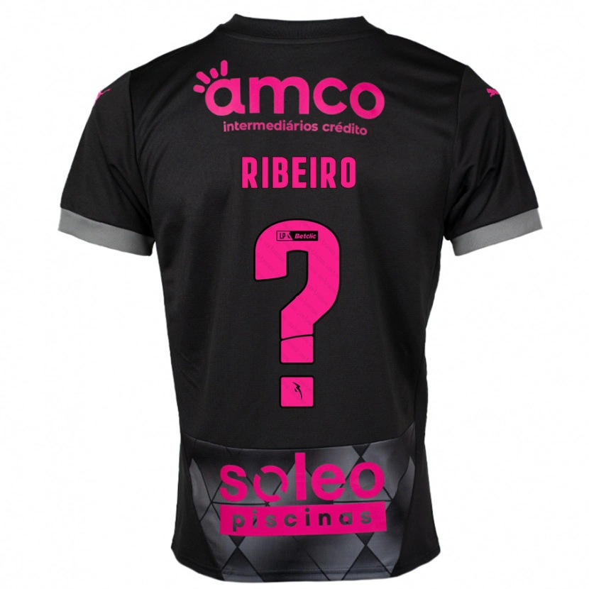 Danxen Kid Yuri Ribeiro #0 Black Pink Away Jersey 2024/25 T-Shirt