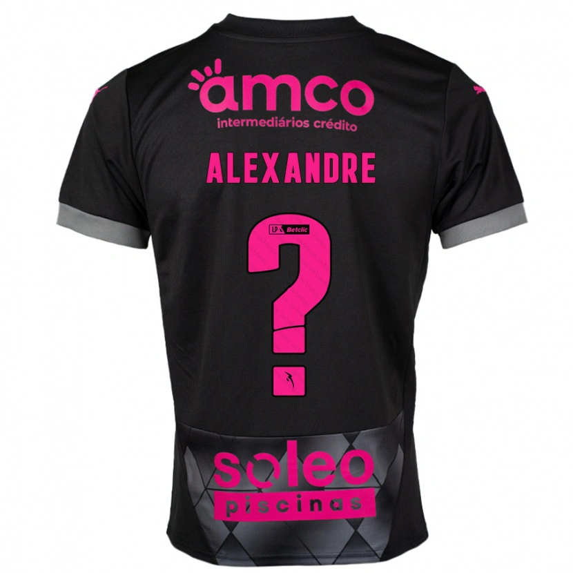 Danxen Kid Daniel Alexandre #0 Black Pink Away Jersey 2024/25 T-Shirt