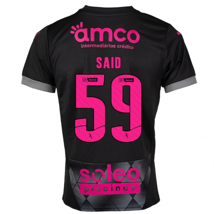 Danxen Kid Yan Said #59 Black Pink Away Jersey 2024/25 T-Shirt