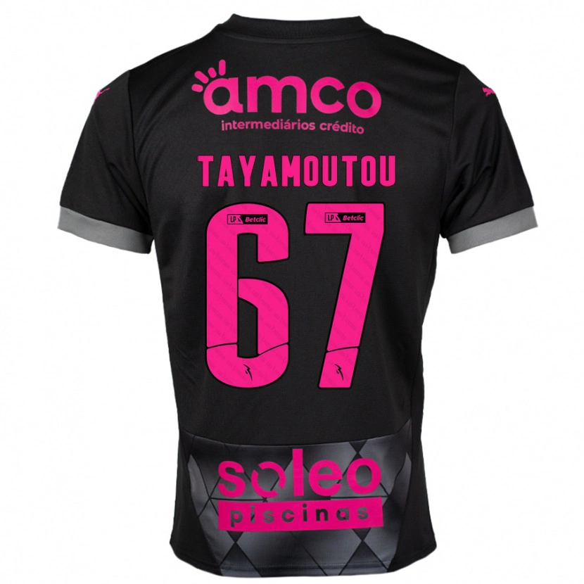 Danxen Kid Enzo Tayamoutou #67 Black Pink Away Jersey 2024/25 T-Shirt