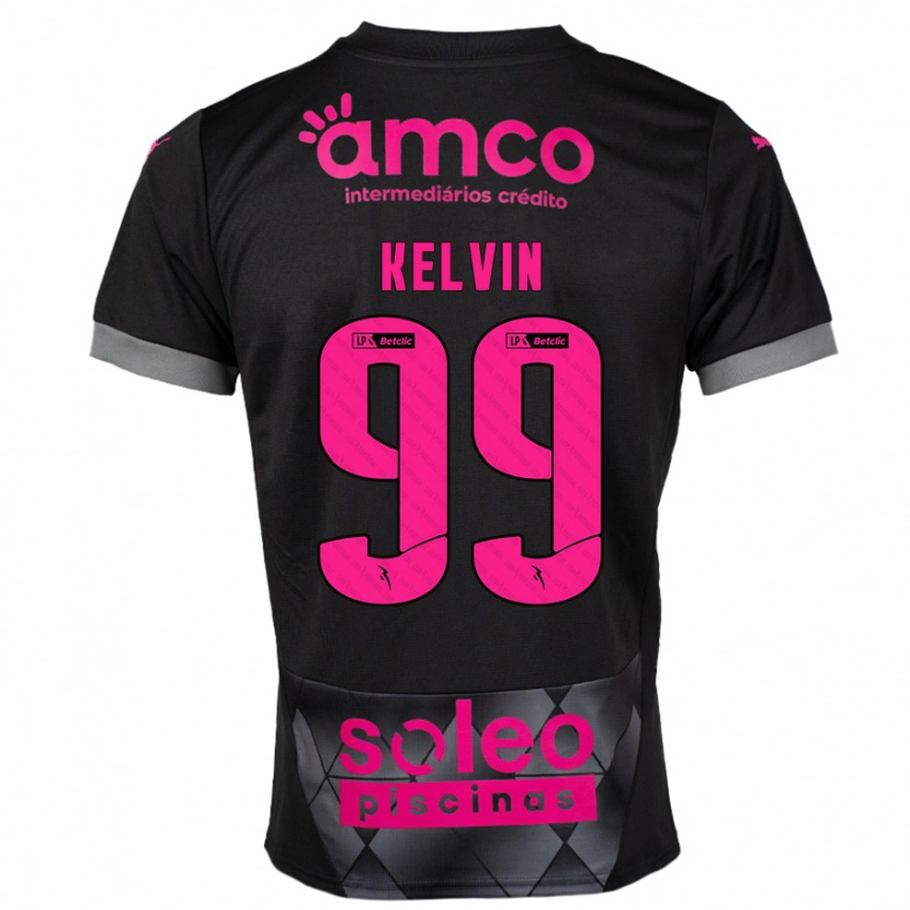 Danxen Kid Kauan Kelvin #99 Black Pink Away Jersey 2024/25 T-Shirt