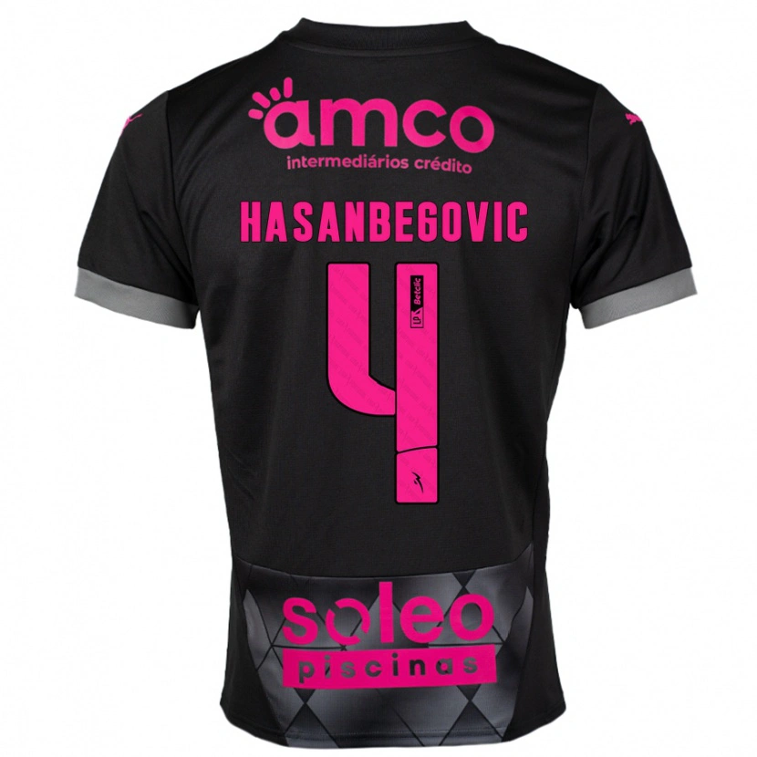 Danxen Kid Melisa Hasanbegović #4 Black Pink Away Jersey 2024/25 T-Shirt