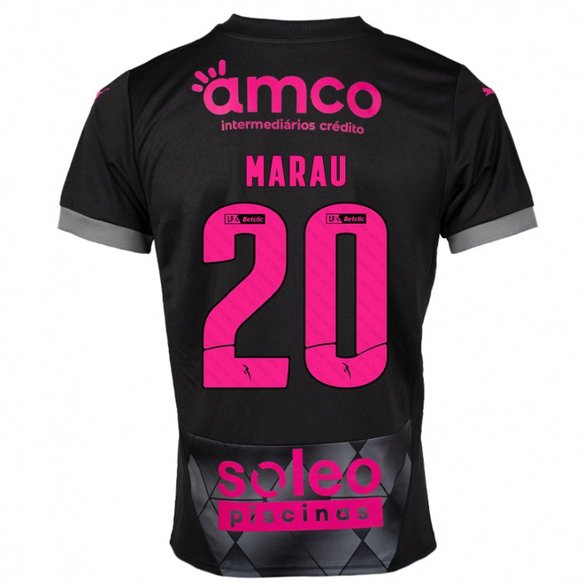 Danxen Kid Madalena Marau #20 Black Pink Away Jersey 2024/25 T-Shirt