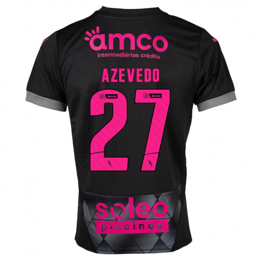 Danxen Kid Mariana Azevedo #27 Black Pink Away Jersey 2024/25 T-Shirt