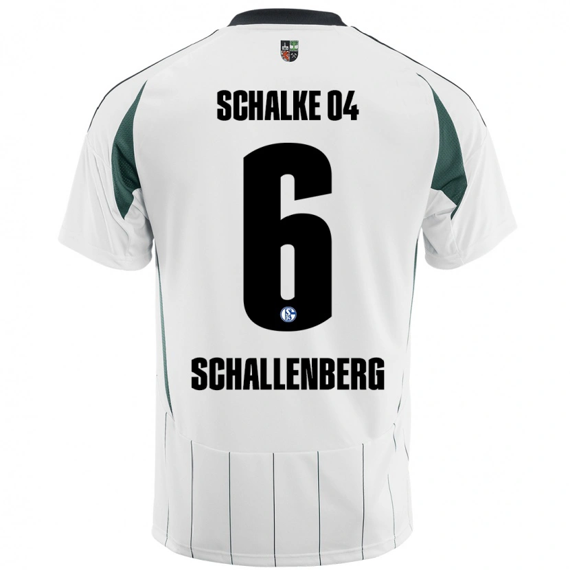 Danxen Kid Ron Schallenberg #6 White Green Away Jersey 2024/25 T-Shirt