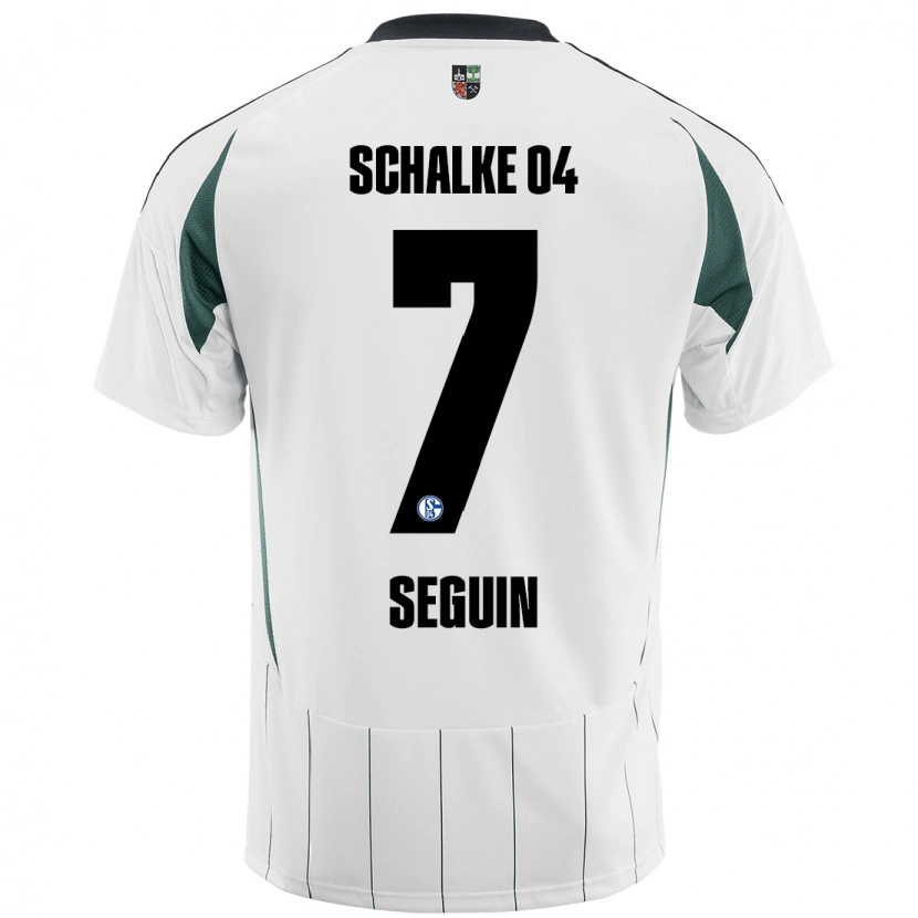 Danxen Kid Paul Seguin #7 White Green Away Jersey 2024/25 T-Shirt