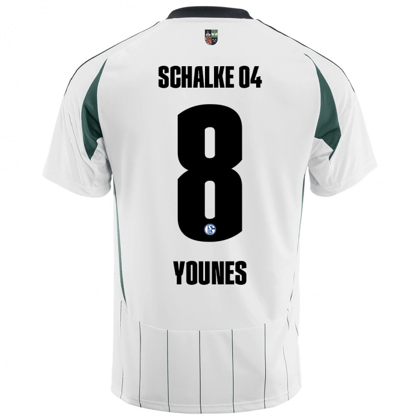 Danxen Kid Amin Younes #8 White Green Away Jersey 2024/25 T-Shirt