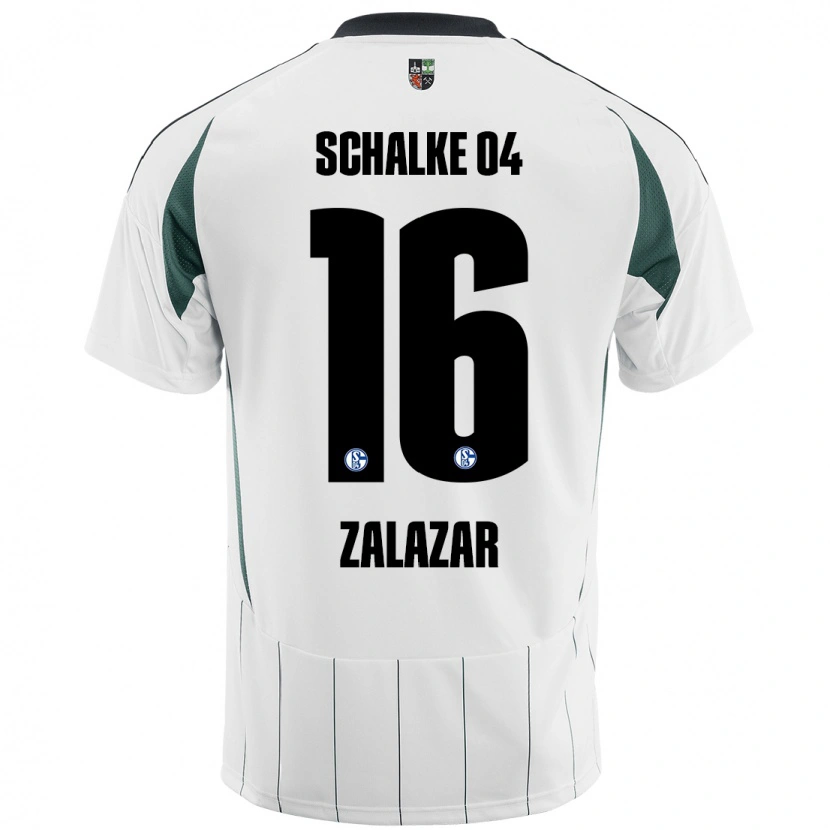 Danxen Kid Mauro Zalazar #16 White Green Away Jersey 2024/25 T-Shirt